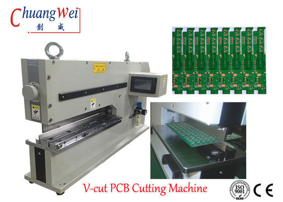 PCBA Depanel PCB Depaneling Pneumatic Alminum Two Linear Blade Stress-Free PCB Depaneling Machine PLC Conctrol