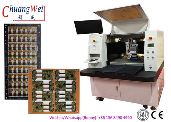 FPC Laser Cutting PCB Depaneling Machine without Cutting Stress 17W UV