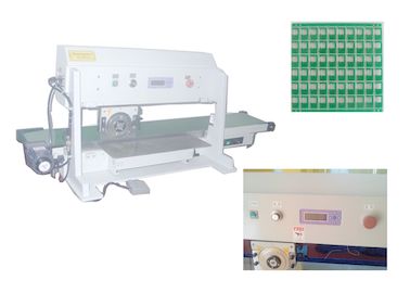 Electronic Pcb Separator With Converoy, Automatic Circular / Linear Blade Pcb Depanelizer