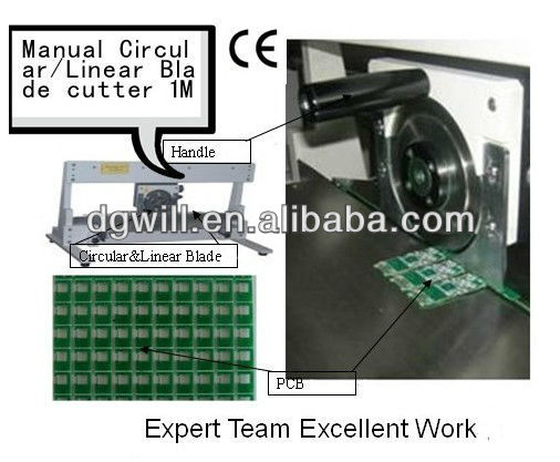 Manual V-groove Pcb Depaneling With Two Blades Cutting LED Light Bar