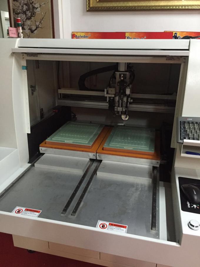 Customized Double Table PCB Router Equipment with 450*450mm Working Area