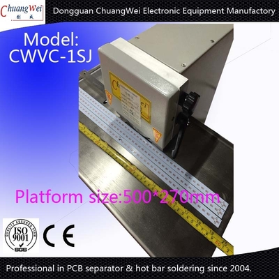 Pre-scored PCB Depaneling V Groove PCB Separator with Two Round Blades