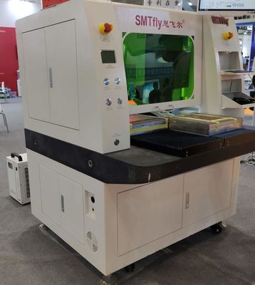 PCB FPC Laser Depaneling Machine two work  tables offline  stress-free PCB depaneling