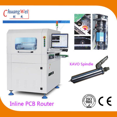 High Efficiency Inline PCB Router Machine with Break Blade Checking Function